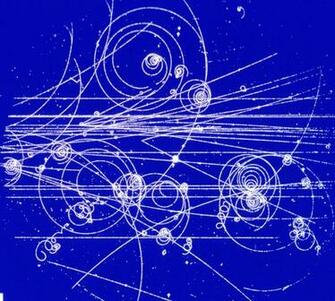 Particle Tracks In Bubble Chamber