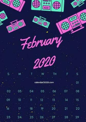 February Calendar Design Template