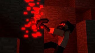 Minecraft Redstone Wallpaper Mining By Khaliskwid