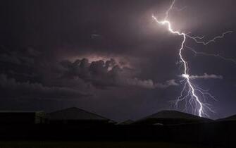 Storm Lightning Rain Night Wallpaper