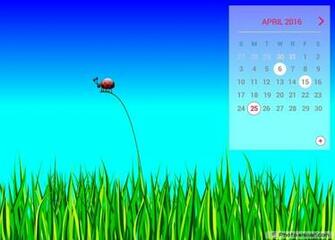 April Calendar For On A Simple Design Calendars
