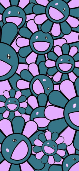 Takashi Murakami iPhone Wallpaper Flower Kaws