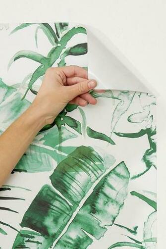 Expressive Palms Removable Wallpaper With Image Stick On