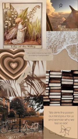 Brown Wallpaper Collage Aesthetic