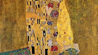 Gustav Klimt The Kiss Wallpaper HD