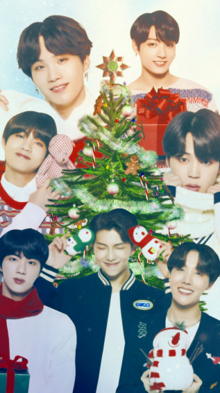 Bts Christmas iPhone Wallpaper By Sailortrekkie92