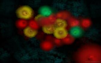 X Colorful Bacteria Background