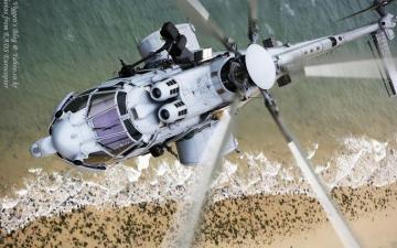 Wallpaper Eurocopter Ec Helicopter Blades Flight HD