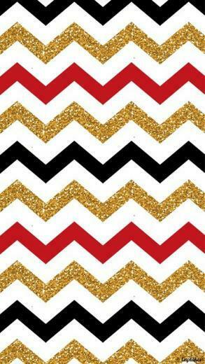 Red Gold Black Zig Zag Home Sweet