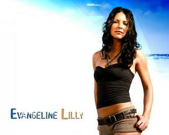 On The Beach Set Evangeline Lilly HD Desktop Wallpaper Background