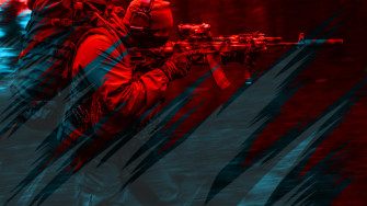 Illustration Red Spetsnaz Russian Army Line Darkness