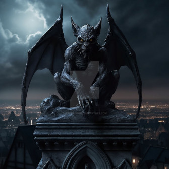 A Realistic Gargoyle By Icedragon4u
