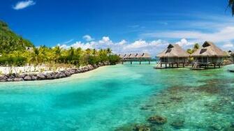 Water Park Tropical Island HD Wallpaper