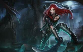 Katarina Splash Art League Of Legends Girl HD Wallpaper Game Lol