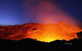 Lava Lake In The Glowing Carter Of Erta Ale Volcano Ethiopia Dr