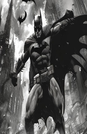 Black And White Batman Wallpaper