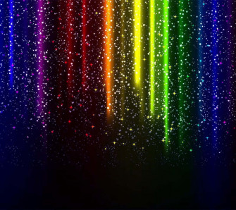 A Beautiful Of Rainbow Glitter Shining In The