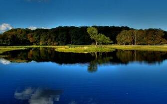 Blue Lake Reflection Desktop Pc And Mac Wallpaper