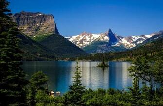 Usa Mountains Scenery Glacier Montana Nature Wallpaper And Photos