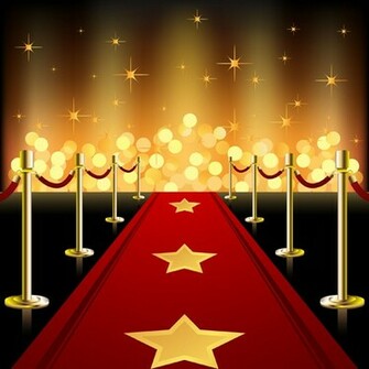 Ornate Red Carpet Background Vector Material Background