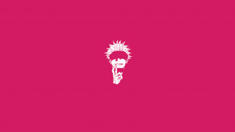 Satoru Gojo Jujutsu Kaisen Minimalist Anime HD 4k Wallpaper