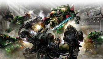 Warhammer 40k Dark Angels Space Marine Orc Bolter Sword