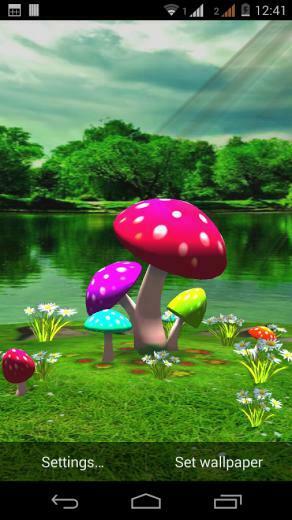 3d Mushroom Live Wallpaper New Android Apps On Google Play
