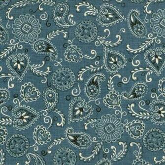Blue Bandana Wallpaper Wild West Bedding