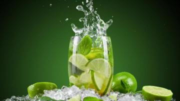 Fruit Lemon Juice Fresh Cocktail Ice Green HD