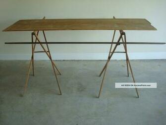 Handsome Ridgely Antique Wallpaper Hangers Table Marked And