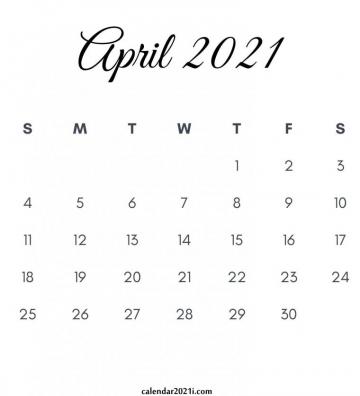 April Calendar Printable Floral Holidays Wallpaper