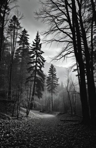 Black And White Nature Wallpaper