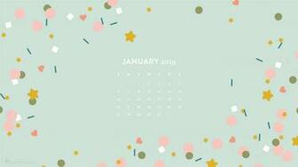 January Confetti Calendar Wallpaper Sarah Hearts