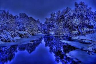 Winter In Sapphire Wallpaper