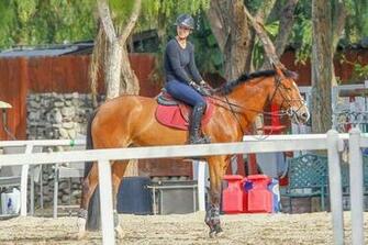 Kaley Cuoco Horse Riding In Los Angeles Barnorama