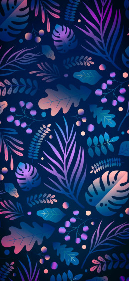 Foliage Black Wallpaper iPhone Dark Cellphone