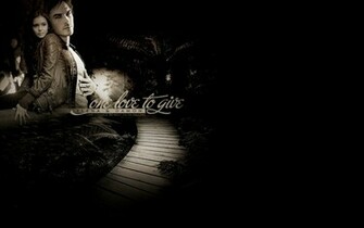 Damon And Elena Wallpaper The Vampire Diaries Tv Show