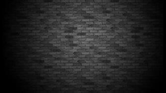 Dark Brick Wall Background Black