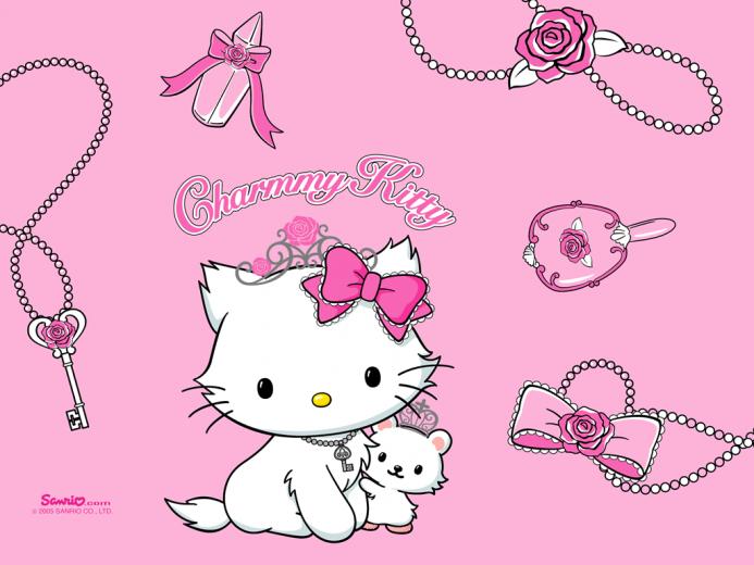 Gambar Hello Kitty Bersama Perhiasannya Dan