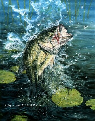 Largemouth Bass Wallpaper HD Pastel