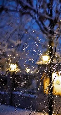 iPhone Wallpaper Rainy Fall Winter