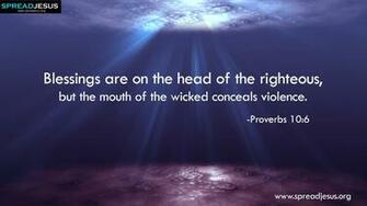 Proverbs Bible Quotes HD Wallpaper Blessings Are
