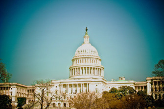 En Vintagefoto Von Capitol Hill Wallpaper