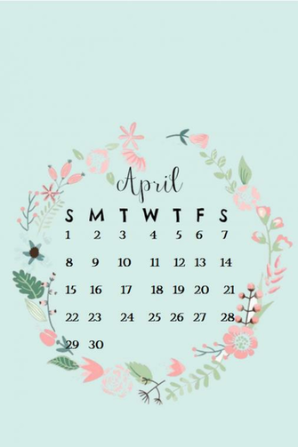 April iPhone Calendar Wallpaper Maxcalendars