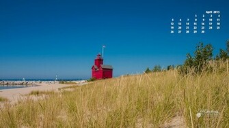 April Calendar Desktop Wallpaper Holland Big Red Picture