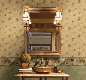 Echo Lake Lodge Rustic Wallpaper Boston By Brewster Home