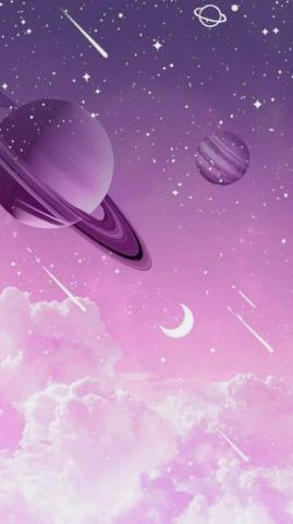 Space Desktop Background Cartoon Image Of Planets Shooting Stars