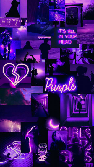 Gorgeous Purple Aesthetic iPhone Theme Wallpaper