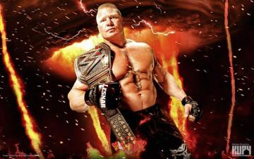 New Brock Lesnar Wwe Heavyweight Champion Of The World Wallpaper