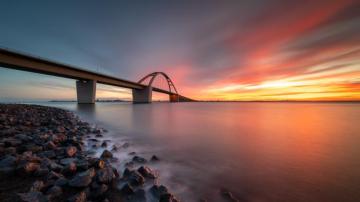 Bridge Sunset 8k Wallpaper HD